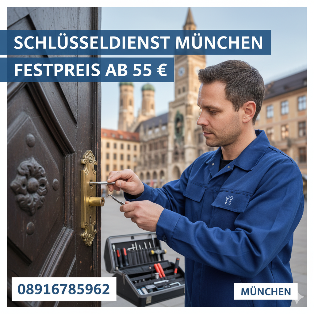 Schlüsseldienst München Festpreis ab 55 € 08916785962